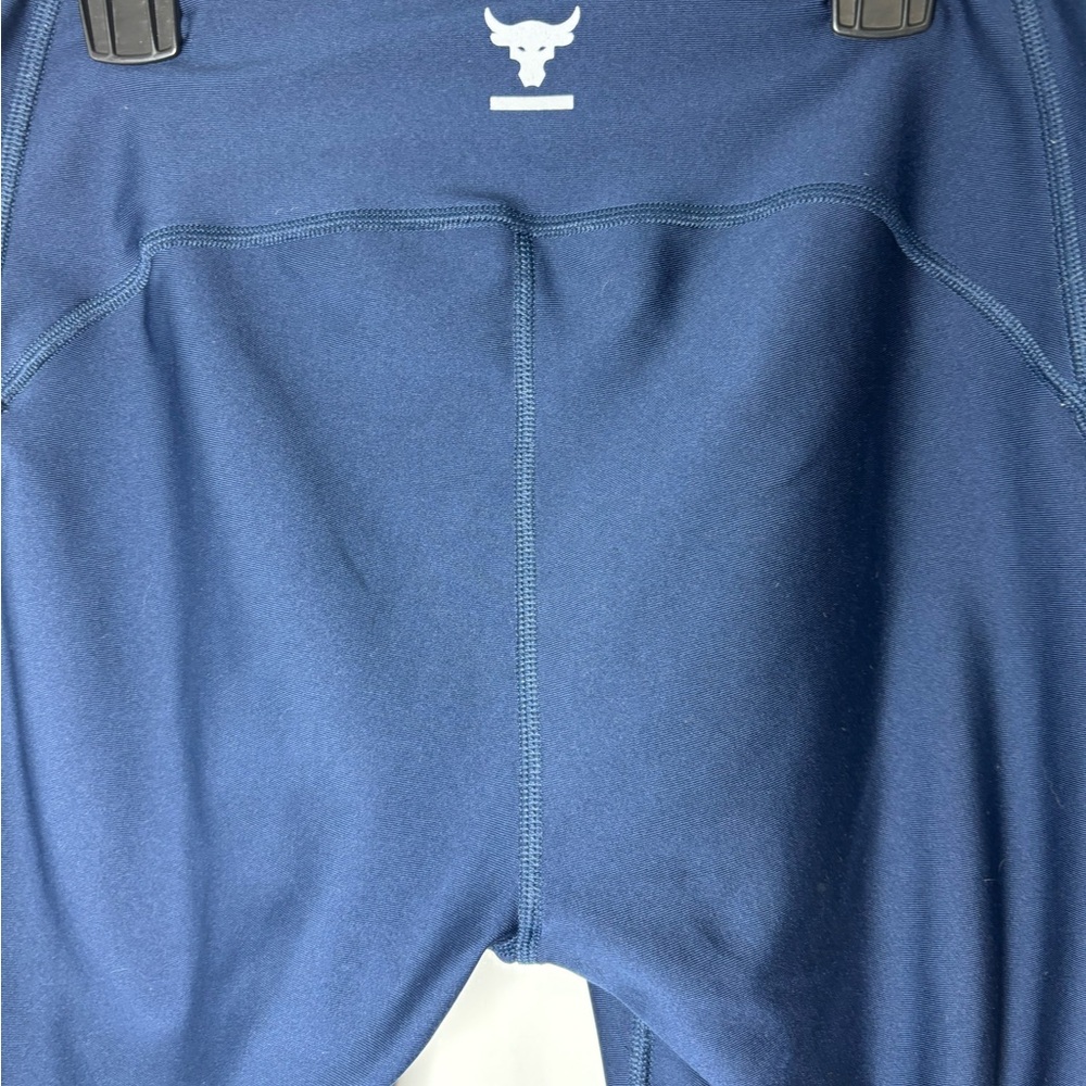 Under Armour HeatGear Compression Leggings - Deep Blue Size Large - Picture 8 of 9